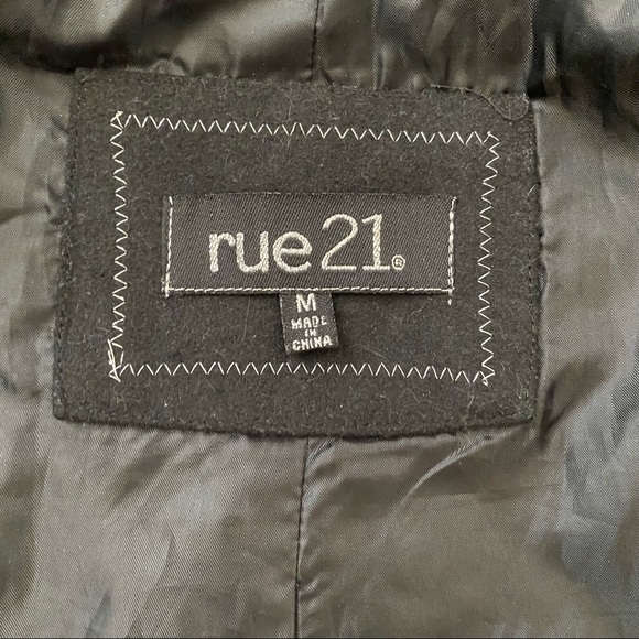 Rue 21 | Military Pea Coat with Tulle Skirt | Black | M - Picture 10 of 10